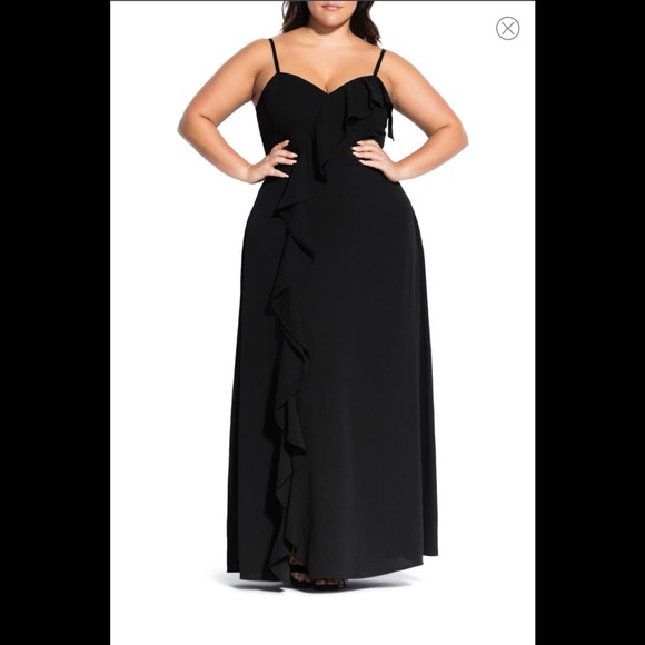 City Chic Dresses & Skirts - Catalina Black Maxi Dress